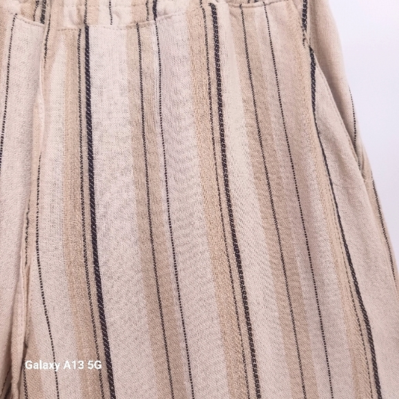 Love Tree Women's  Striped Linen Blend Pants Sz M - Picture 7 of 10